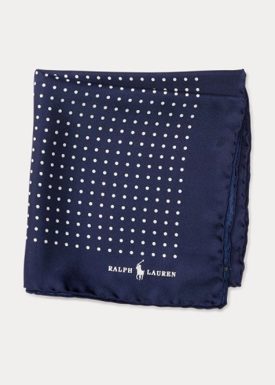 Polo Ralph Lauren Polka-Dot Silk Pocket Square Herre Danmark (OGFXL6581)